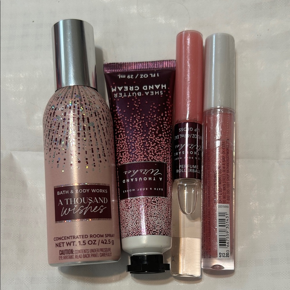 Bath & Body Works A Thousand Wishes Collection - Pink and Silver